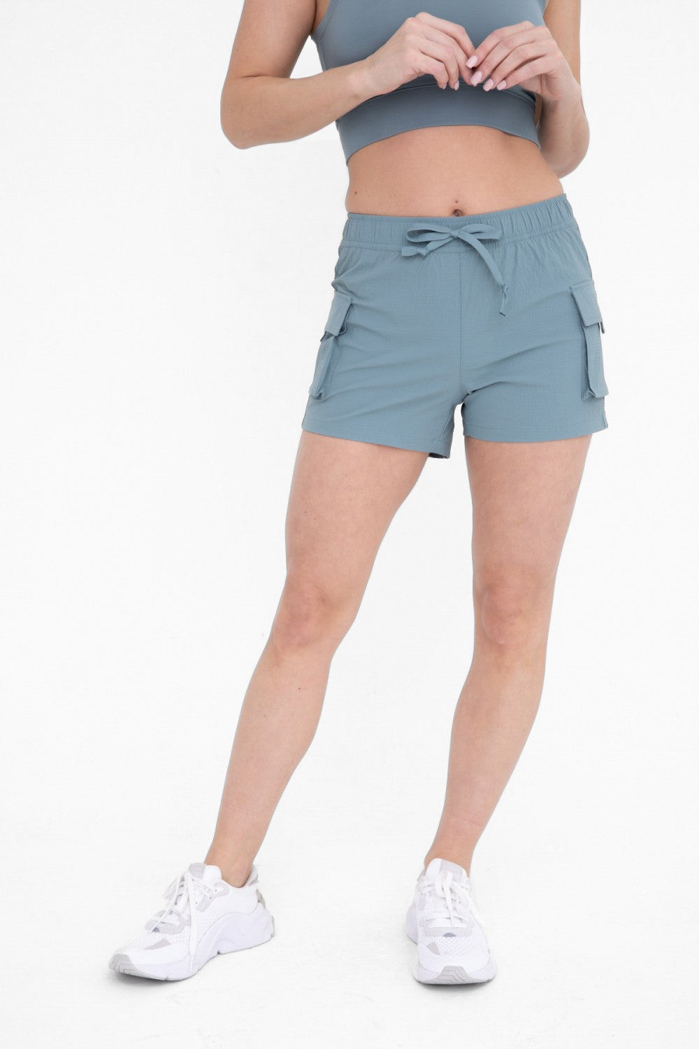 Mid-Rise Utility Cargo Shorts main image 1