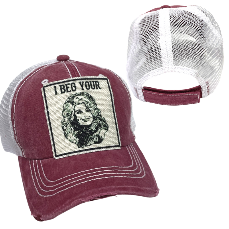 I BEG YOUR PARTON BALL CAP