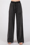 Black Denim Pull On Pant