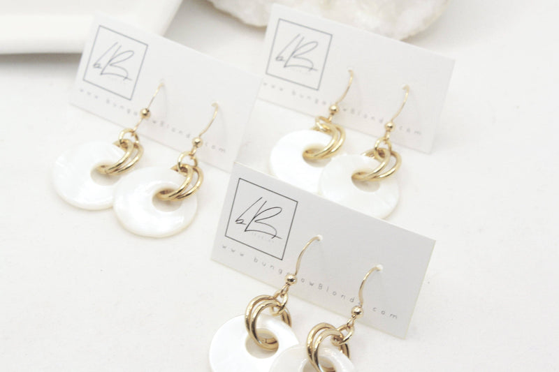 Bardot Natural Shell Earrings
