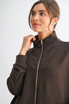 Laguna Zip-Up Jacket -Espresso