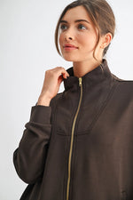 Laguna Zip-Up Jacket -Espresso