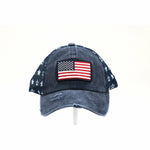 Distressed American Flag Ball Cap