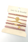 BOHO KNOT BRACELET HAIR TIES |  Black