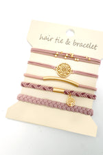 BOHO KNOT BRACELET HAIR TIES |  Black