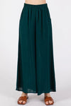 Woven Wide-Leg Pull On Pant
