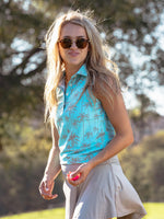 Sunday Swagger Hangin'Blue  Ladies Polo