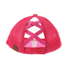 Embroidery Criss Cross High Pony Cap