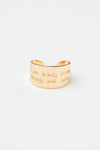 Brave Strong Worthy Adjustable Ring