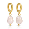 Pearl Huggies Earrings