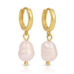 Pearl Huggies Earrings