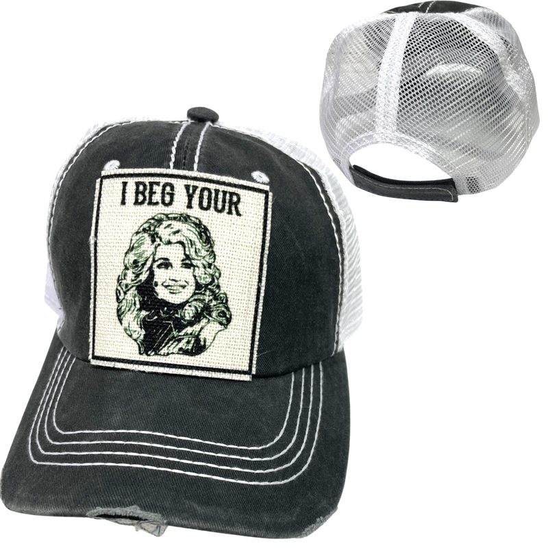 I BEG YOUR PARTON BALL CAP
