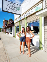 Shorts with Curved Hemline