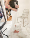 KUT Kelsey Ankle Flare OPTIC WHITE