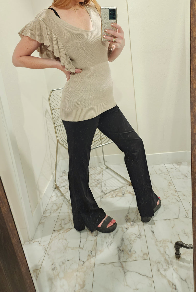 Graphene-Blend Wide Leg Active Pants