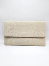 Ivory Beaded Clutch