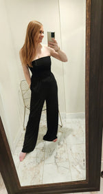 Strapless Flared Lounge Jumpsuit
