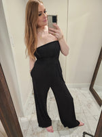 Strapless Flared Lounge Jumpsuit