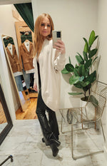 Fur Lined Open Front Cardigan