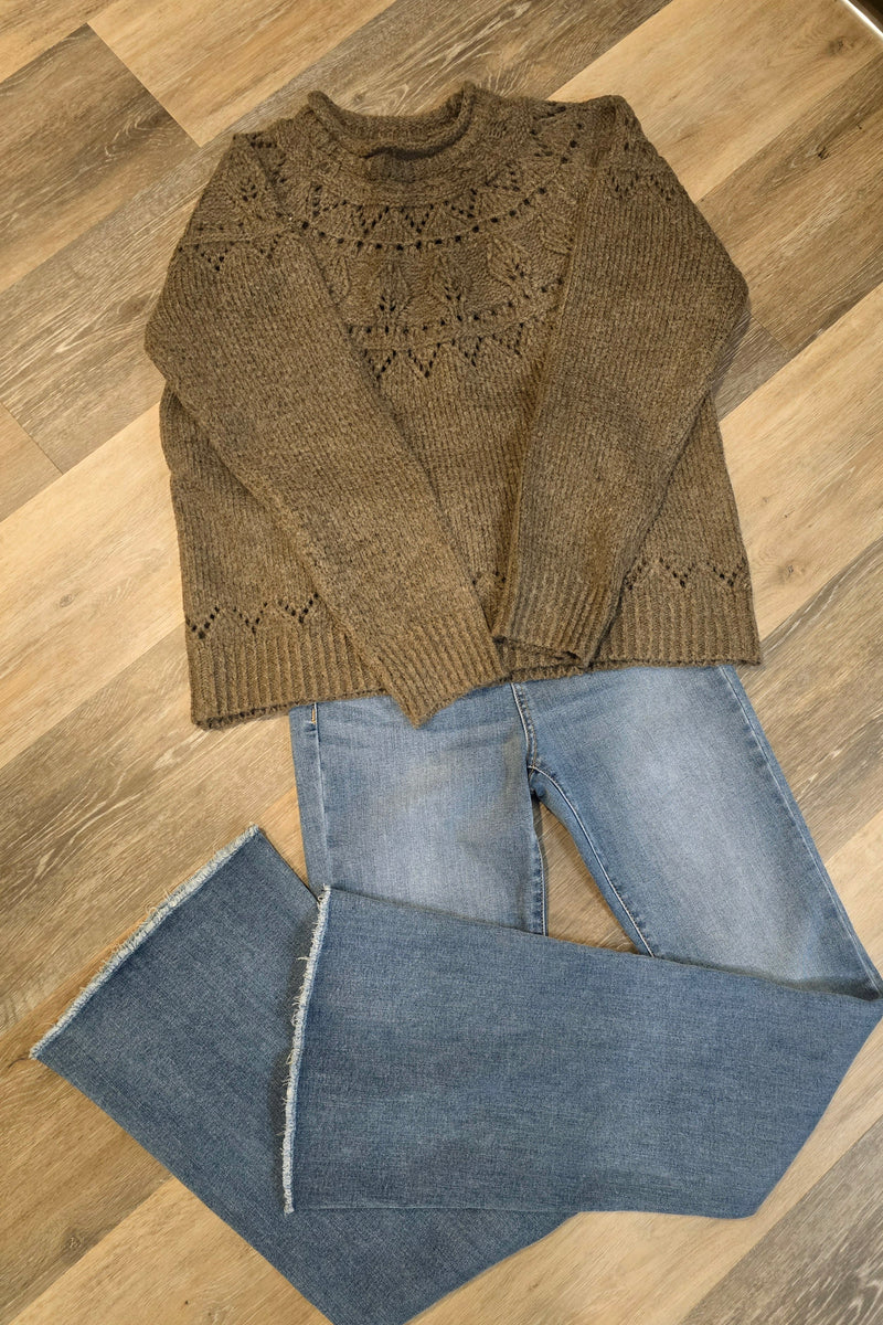 Lyra Pointelle Detail Sweater