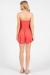 Tank Top Shirring Romper