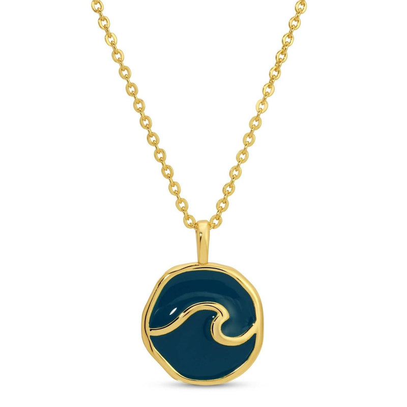 Wave Pendant Necklace