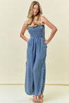 Strapless Tencel Jumpsuit