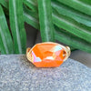 Orange Crystal Faceted Statement Ring