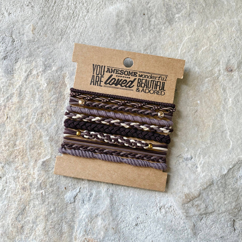 Boho Hair Ties | Moody Neutrals