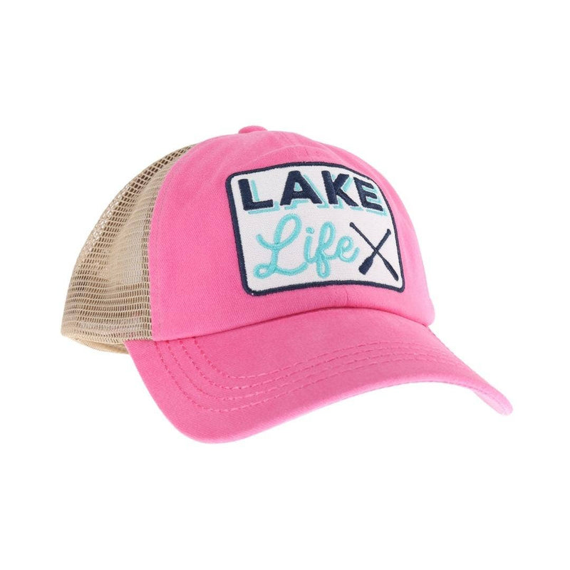 Lake Life Patch High Pony Criss Cross Cap