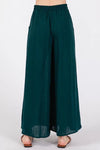 Woven Wide-Leg Pull On Pant