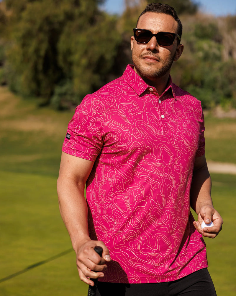 Sunday Swagger Lay of the Links Golf Polo