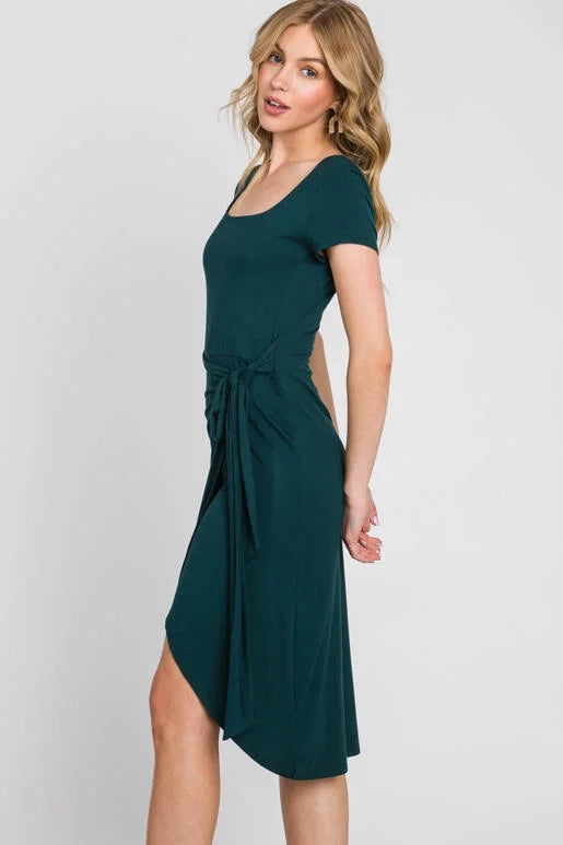 Square Neck Midi Dress