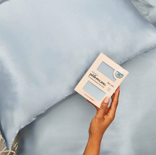 King Satin Pillowcase - Haze Blue