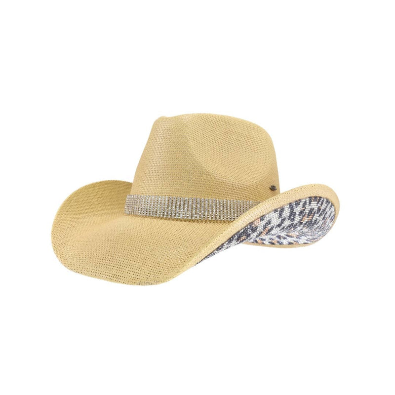 Leopard Sequined Cowboy Hat