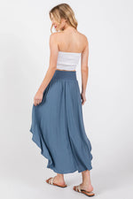Smocked Midi Skirt