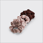 Satin Sleep Scrunchies - 5 piece - Cameo