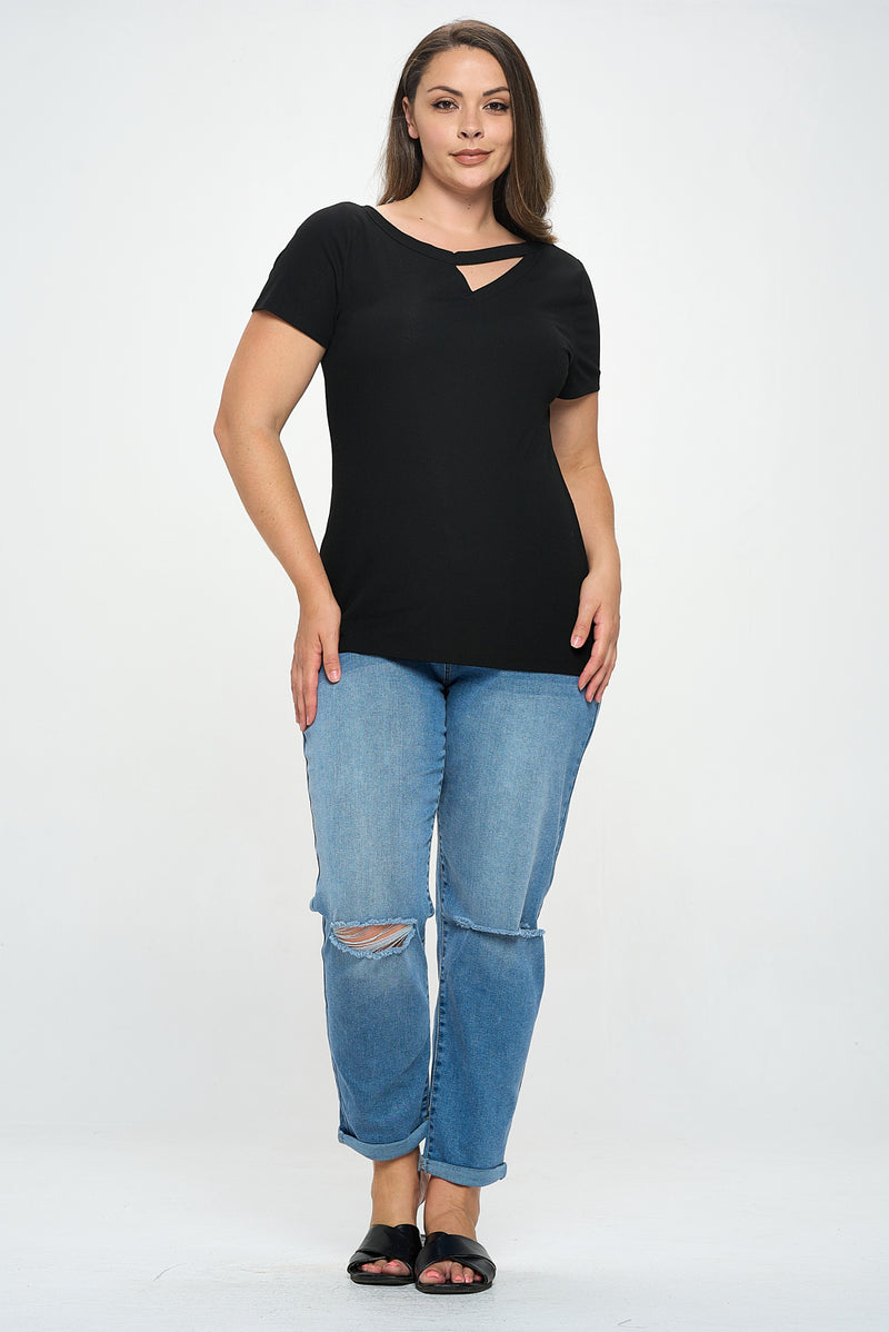Curvy Unbalanced Tee