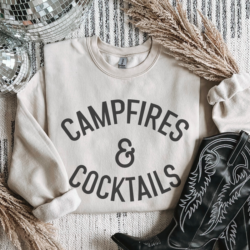 Campfires and Cocktails Crewneck