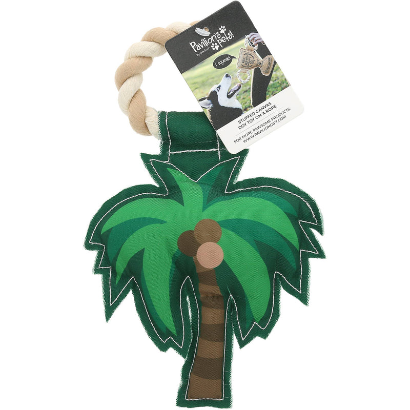 Coconuts - 10" Canvas Dog Toy on Rope