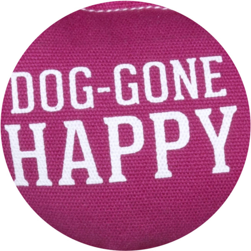 Happy - Canvas Dog Toy on Rope