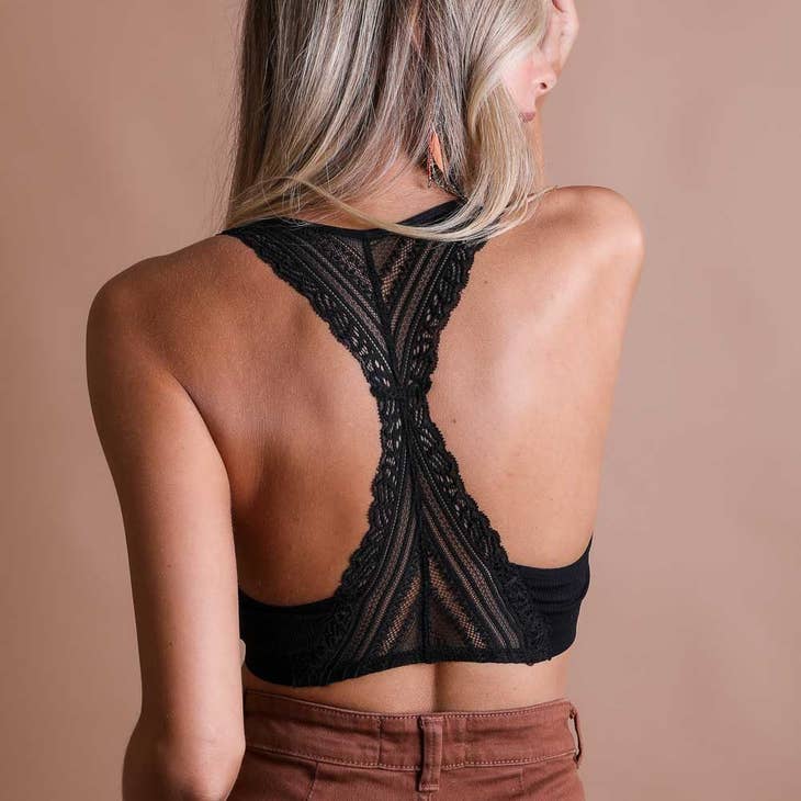 Lace Racerback Bralette - PLUS