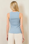 Textured Round Neck Tank