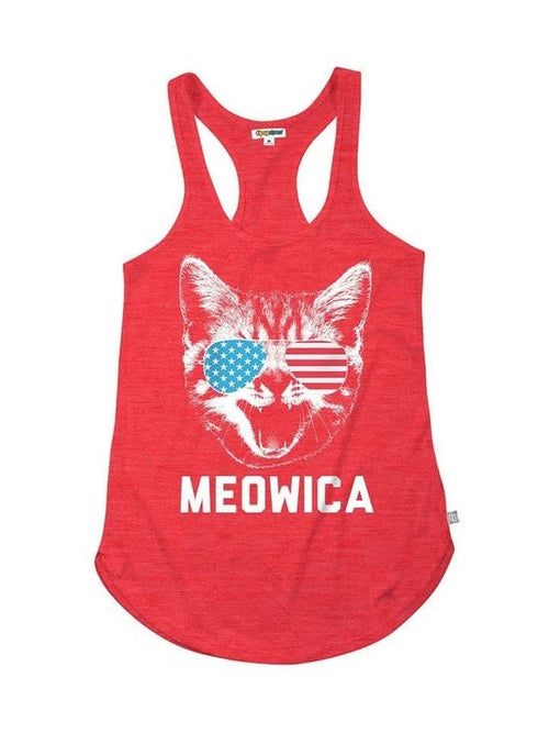 Meowica Tank Top - Red