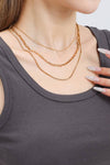 18K STAINLESS STEEL LAYERED NECKLACE