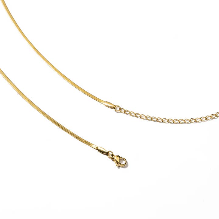 Micro Herringbone Necklace - Waterproof