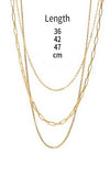 18K STAINLESS STEEL LAYERED NECKLACE