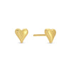 Heart Velvet Stud Gift Set: Silver