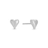 Heart Velvet Stud Gift Set: Silver