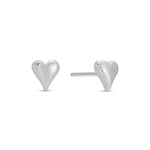 Heart Velvet Stud Gift Set: Silver